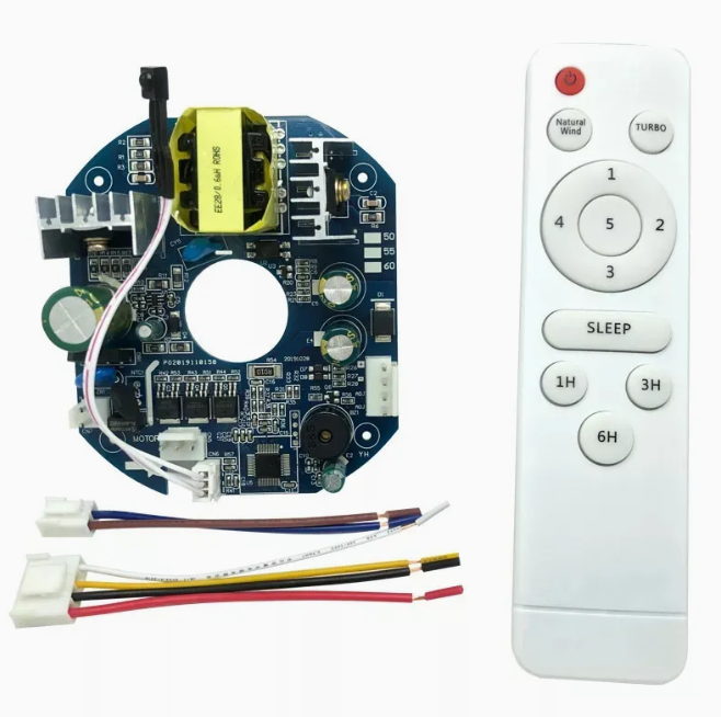 50-56W BLDC Energy Saving Ceiling Fan Power Controller PCBA with Remote